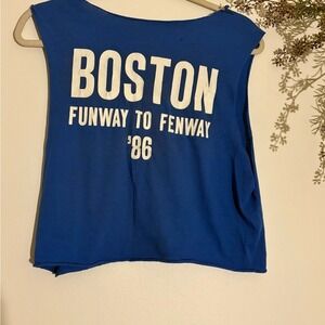 Vintage Fenway Park Cask 'n Flagon Cropped Bar Tee | Boston 80's -Small